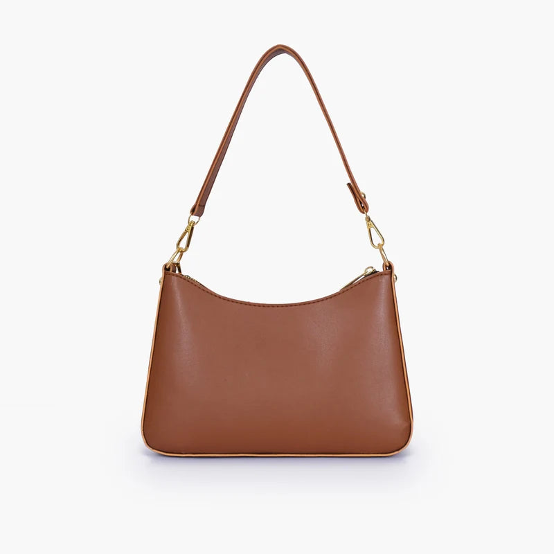 Brown hobo evening bag